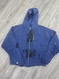 Enfants riches deprimes zip up hoodie blue