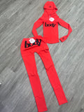 Body by Raven set red