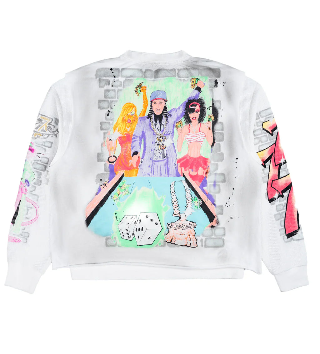 Triple Sevens “Player” Longsleeve White