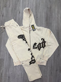 Godspeed Sweatsuit (Cream/Brown)