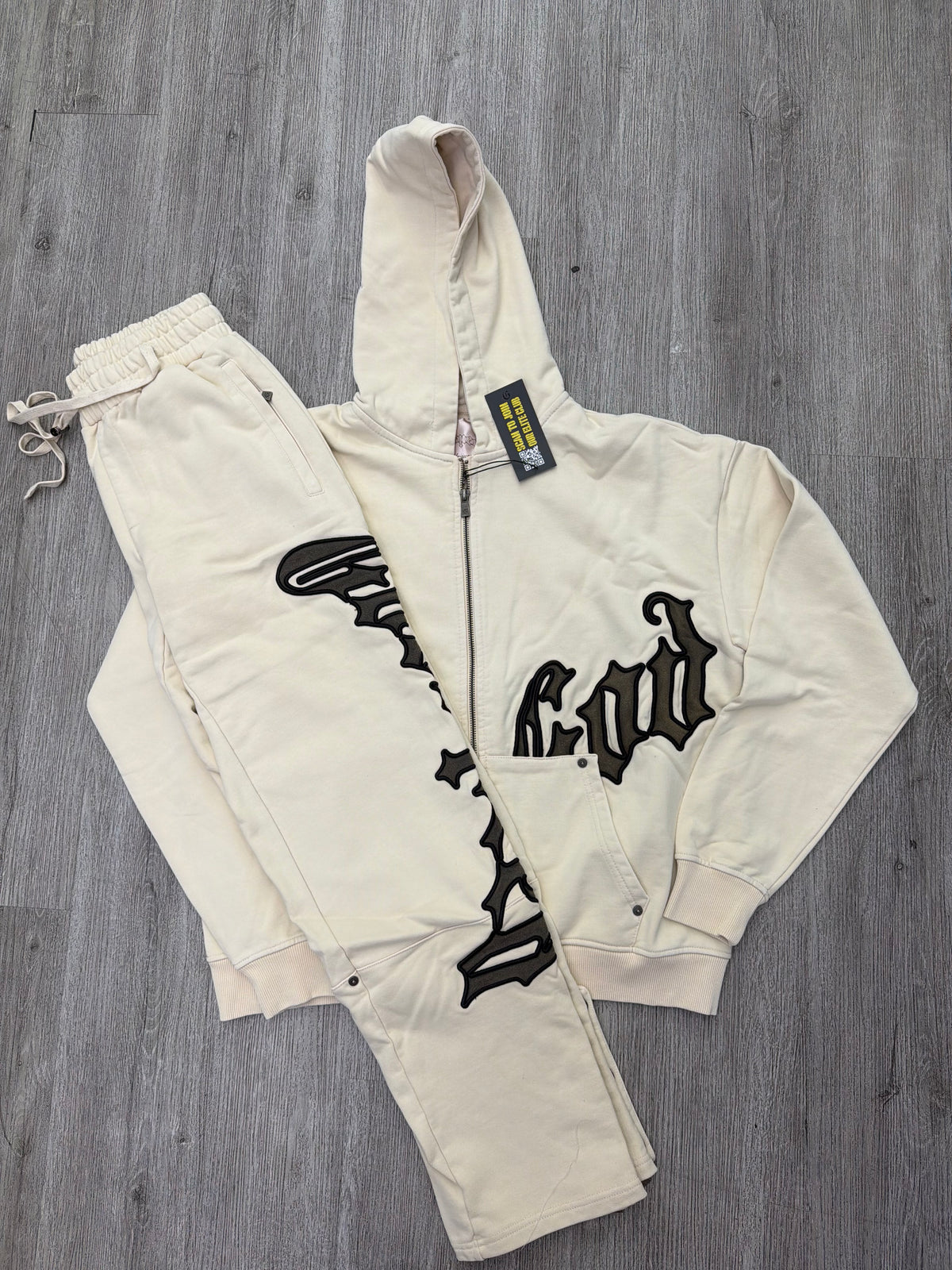 Godspeed Sweatsuit (Cream/Brown)