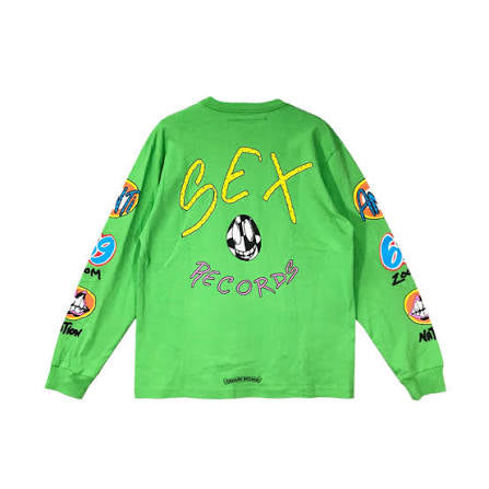 Chrome hearts sex records green longsleeve