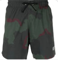 Amiri Green Camo Core Logo Swimtrunk