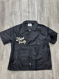 Saint vanity button up tee black