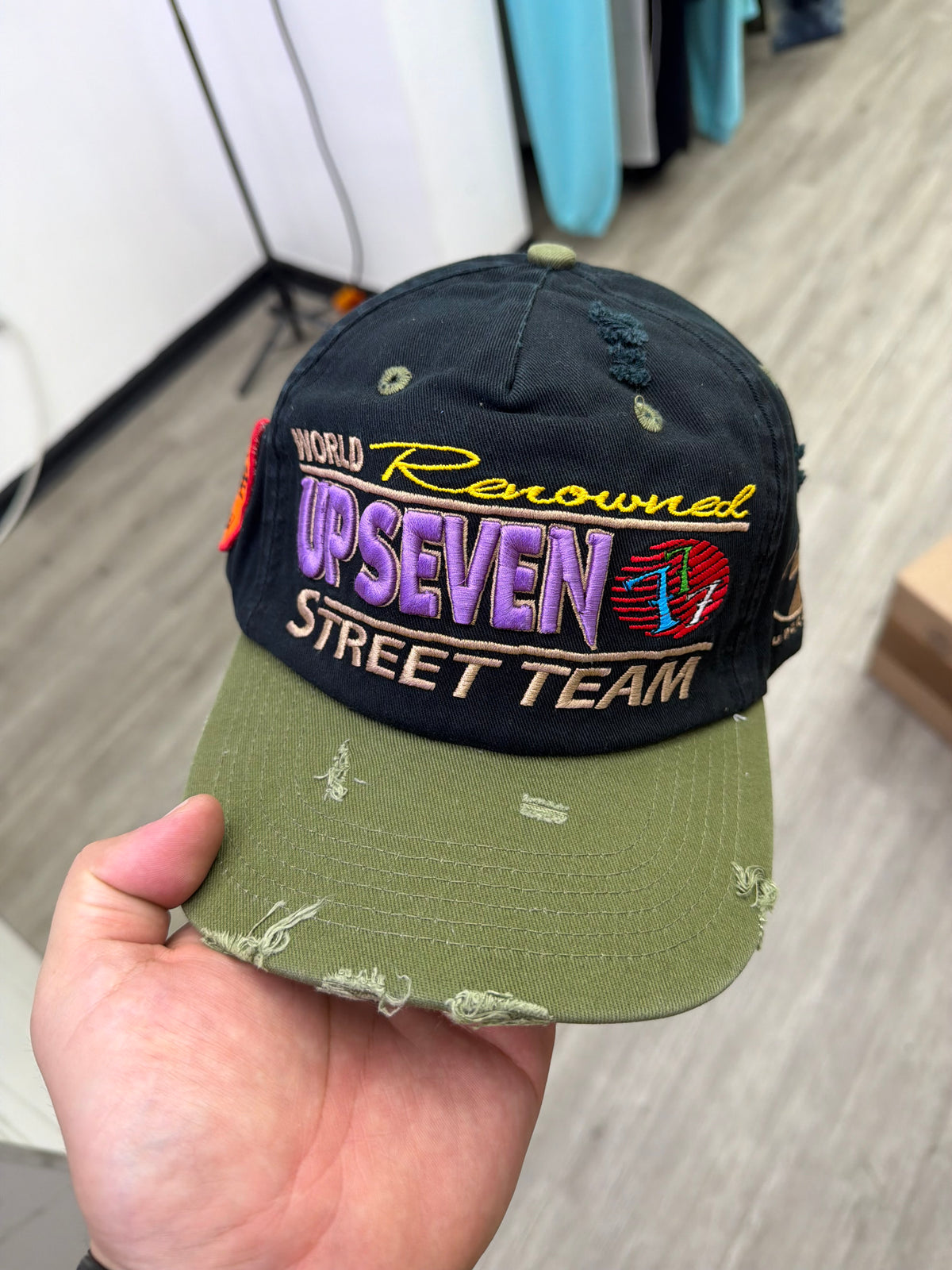 Up7 Hat (Black/Olive)