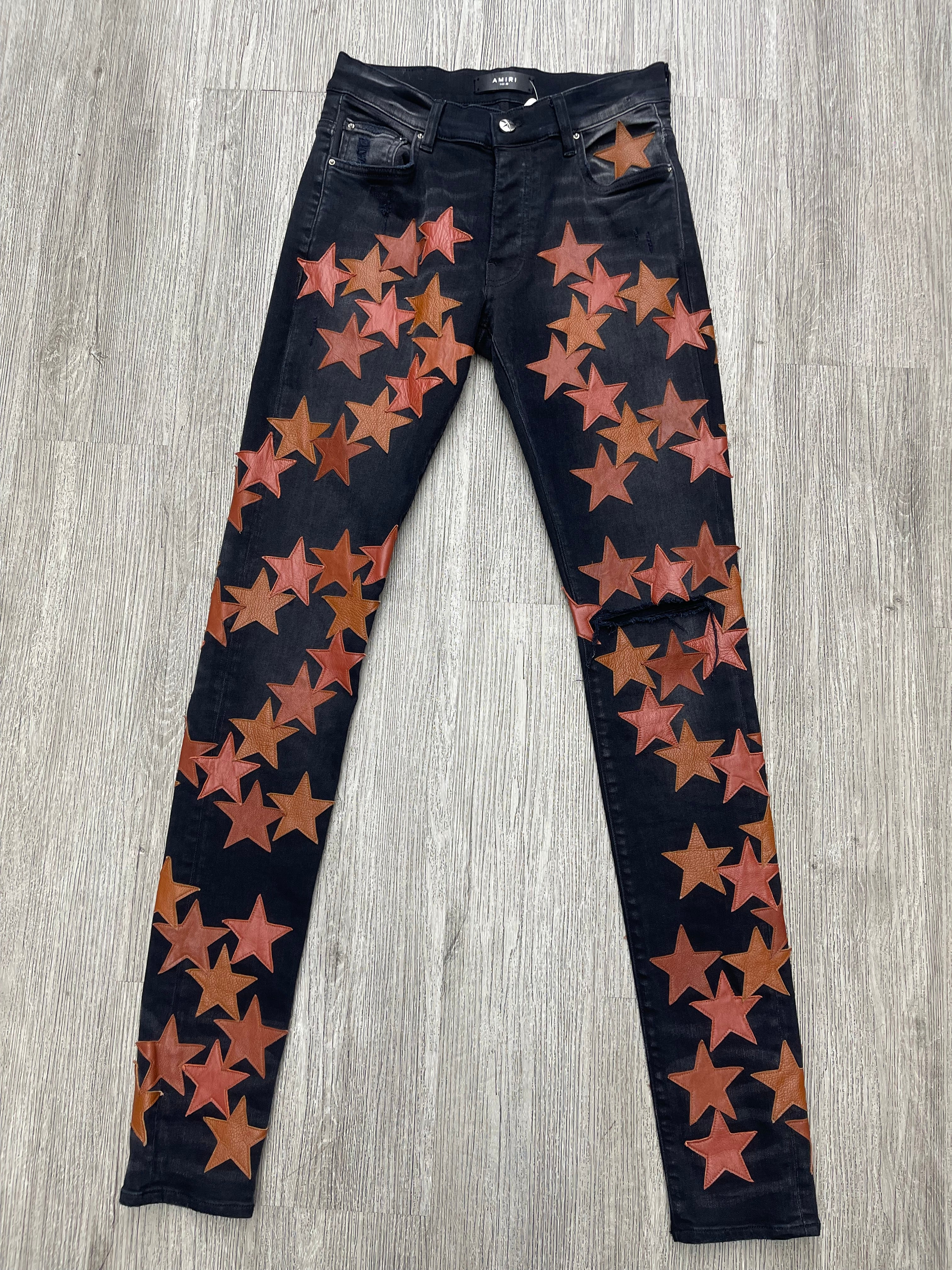 Amiri X Chemist Jeans (Orange/Black)