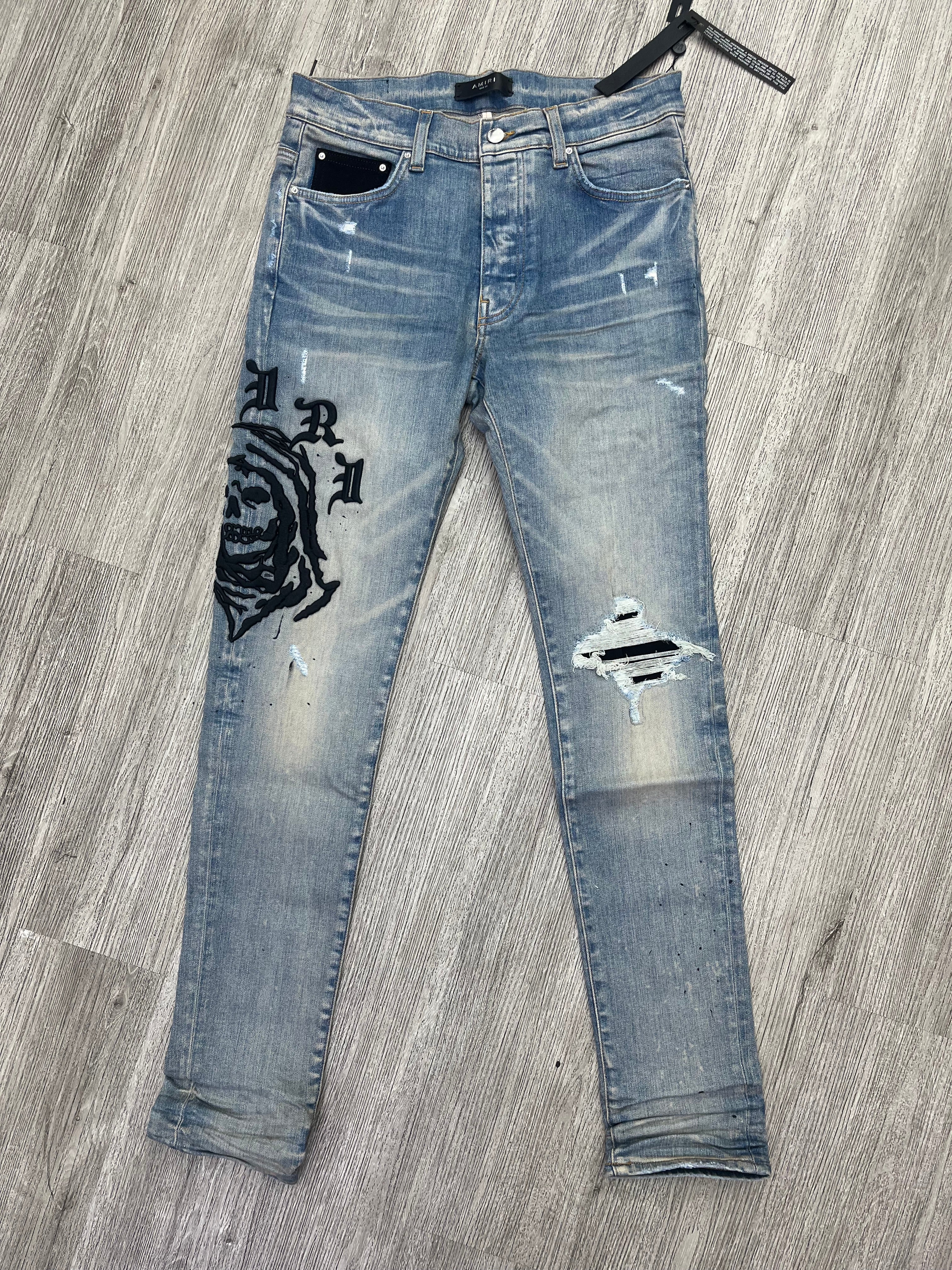 Amiri Wes Lang Jeans Blue