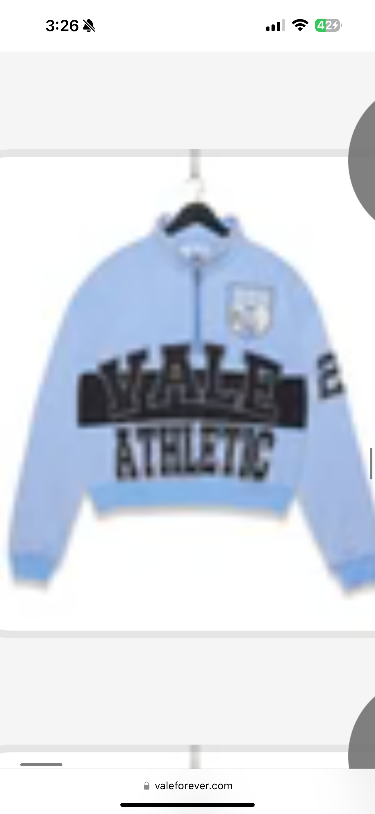 Vale Lives “Manor” Half Zip (Blue)