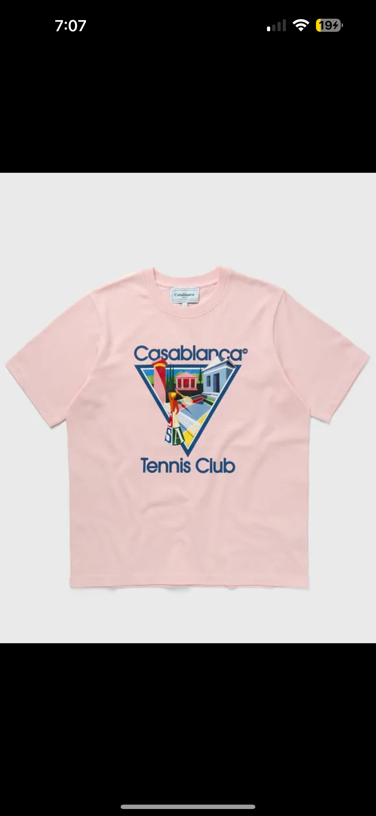 Casablanca “La Joueuse” Tee (Pink)