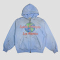 Satoshi Nakamoto 1996 Rock Zip Up Hoodie (Blue)
