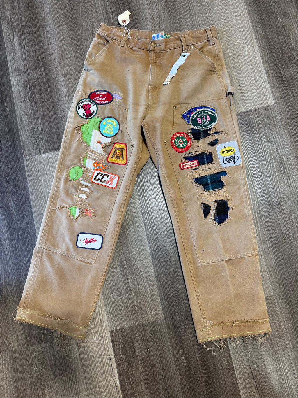 Better With Age Carpenter Pants Tan