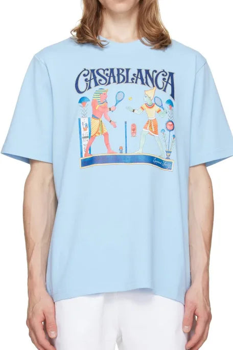 Casablanca “Tennis” Tee Blue