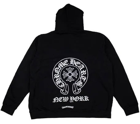Chrome Hearts Horseshoe Hoodie “New York” (Black/White)