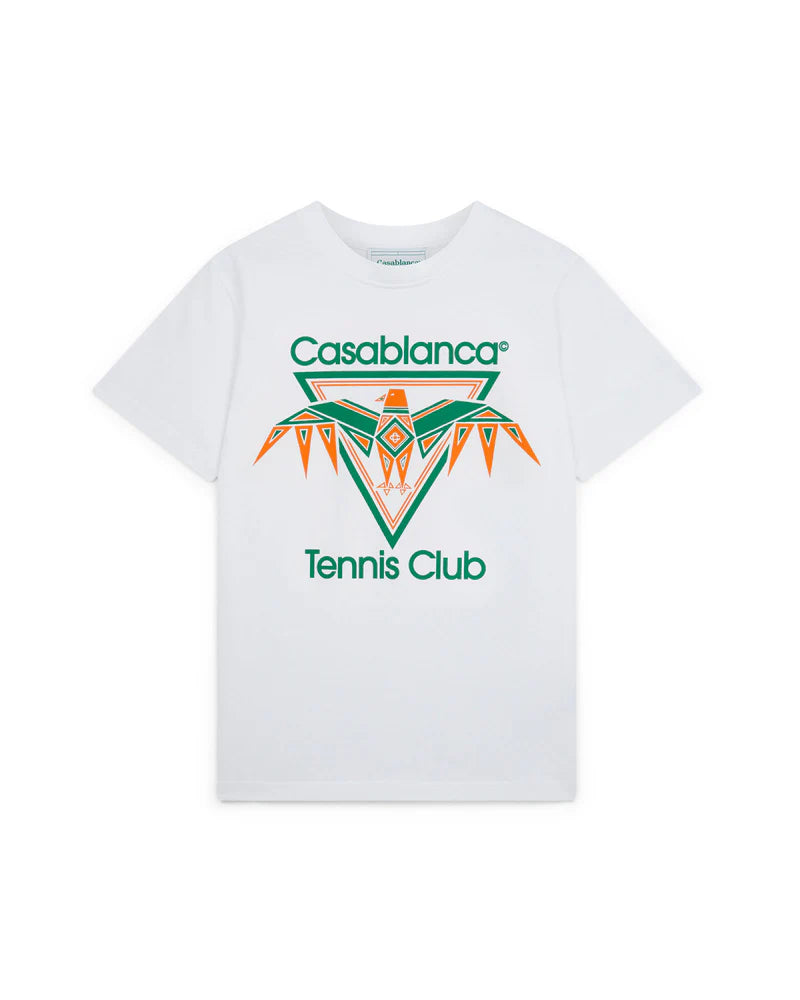 Casablanca “Playful” Eagle Tee (White/Orange)