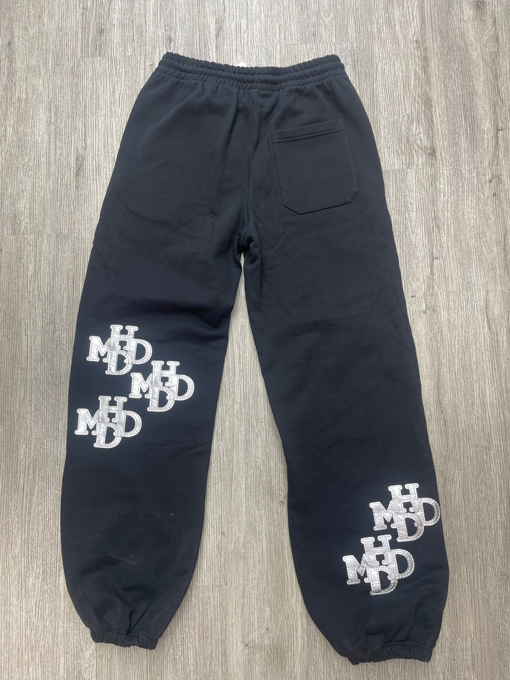 HMDD Patch sweatpants (Black/Silver)