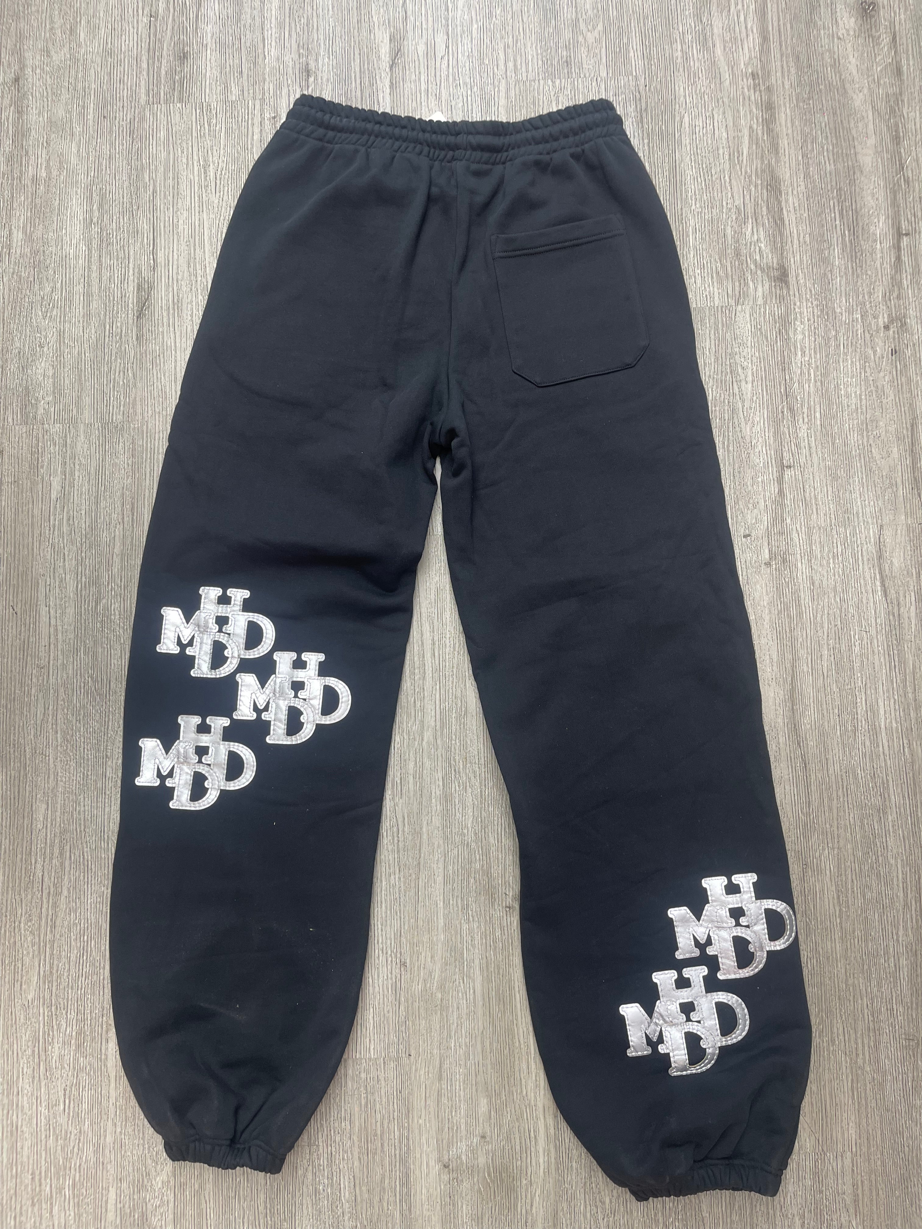 HMDD Patch sweatpants (Black/Silver)