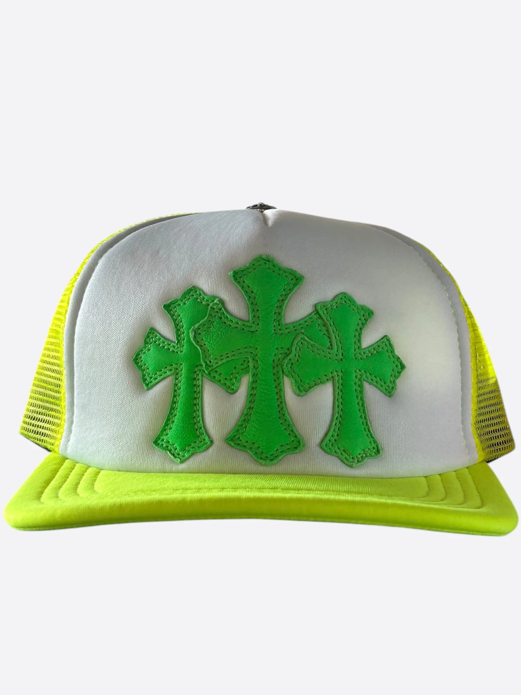 Chrome Hearts Trucker Hat Cemetery Cross (Neon)