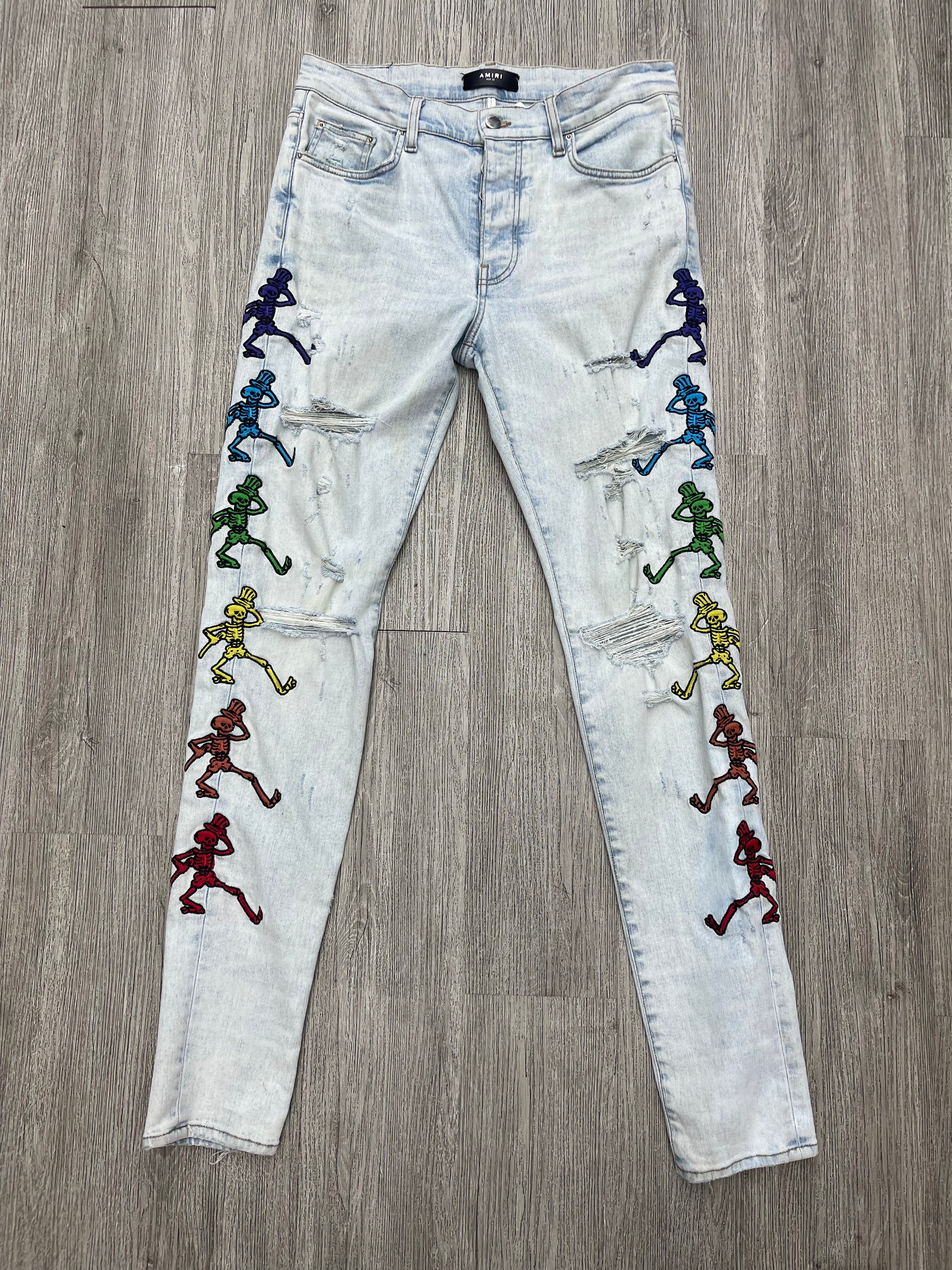 Amiri X Grateful Dead Jeans (Light Blue)