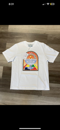 Casablanca “Tennis Club” Tee (White/Orange)