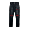 Amiri Mx1 (Black/Red) Suede patch Jean