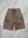 Bottega Desires Logo Shorts Brown