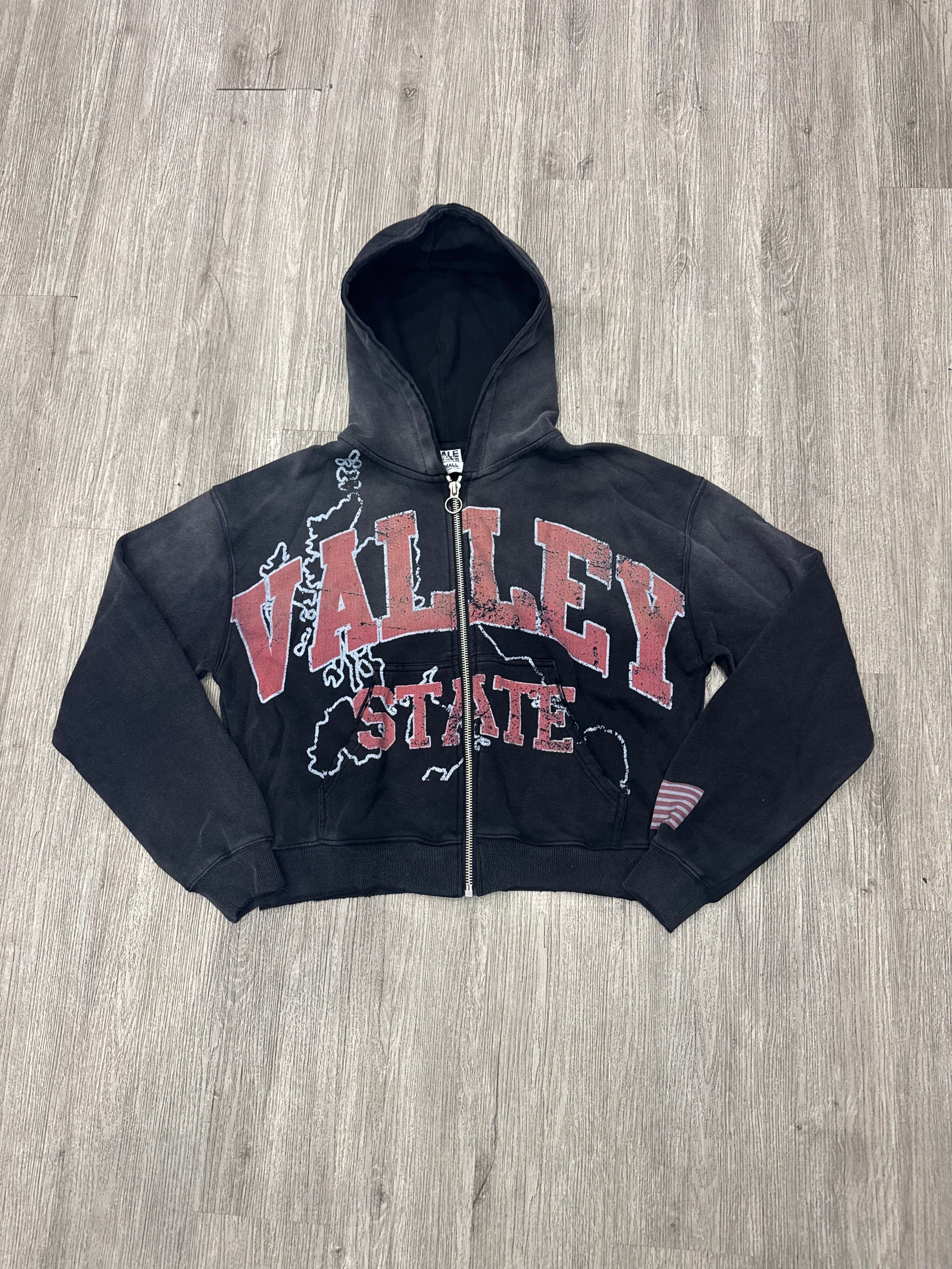 Vale lives zip up valley state black/ red
