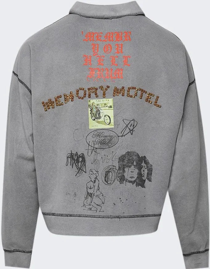 Paly “Sorry About That” 1/4 Zip Up Grey