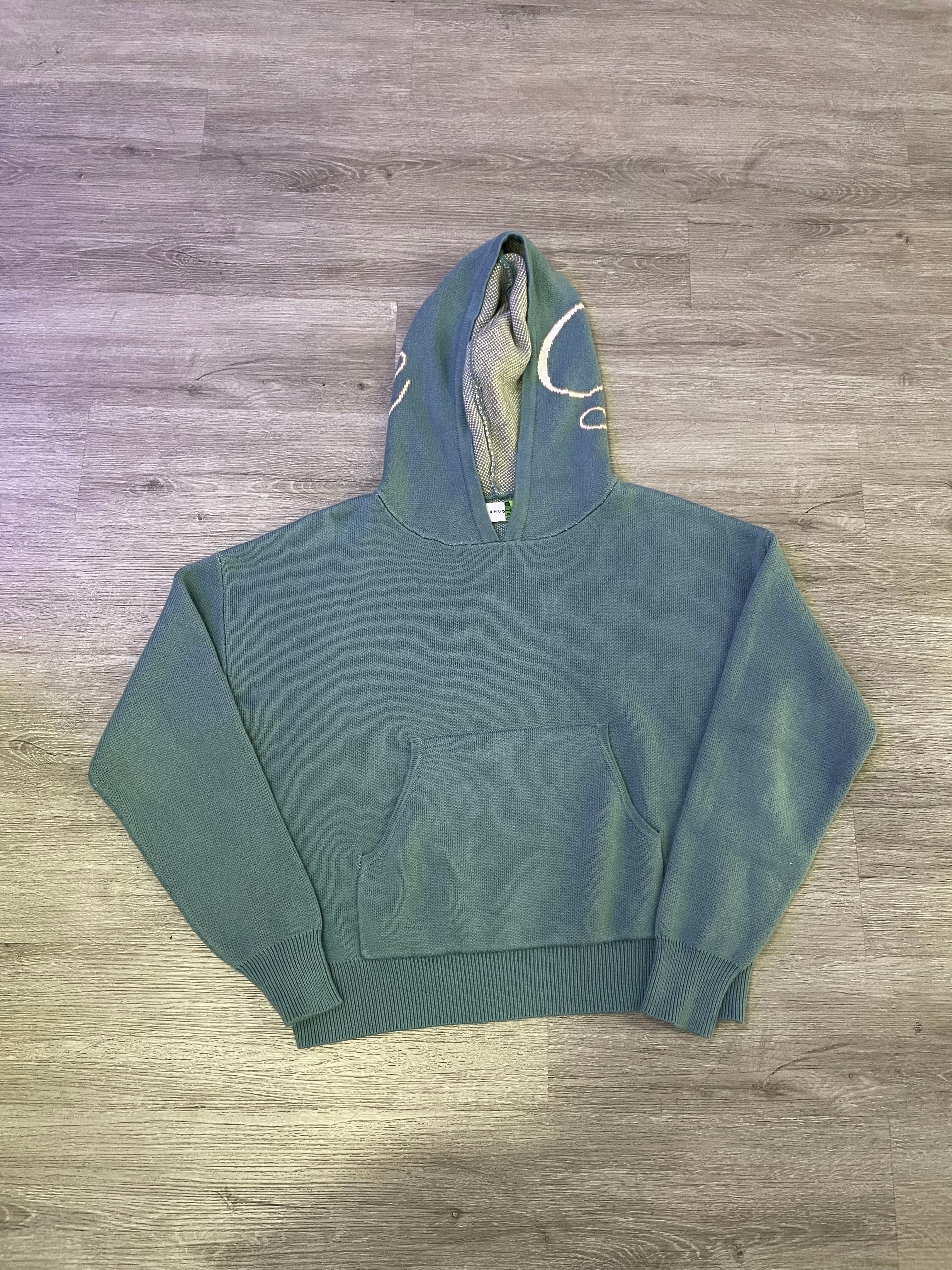 Rhude hoodie hood logo mint