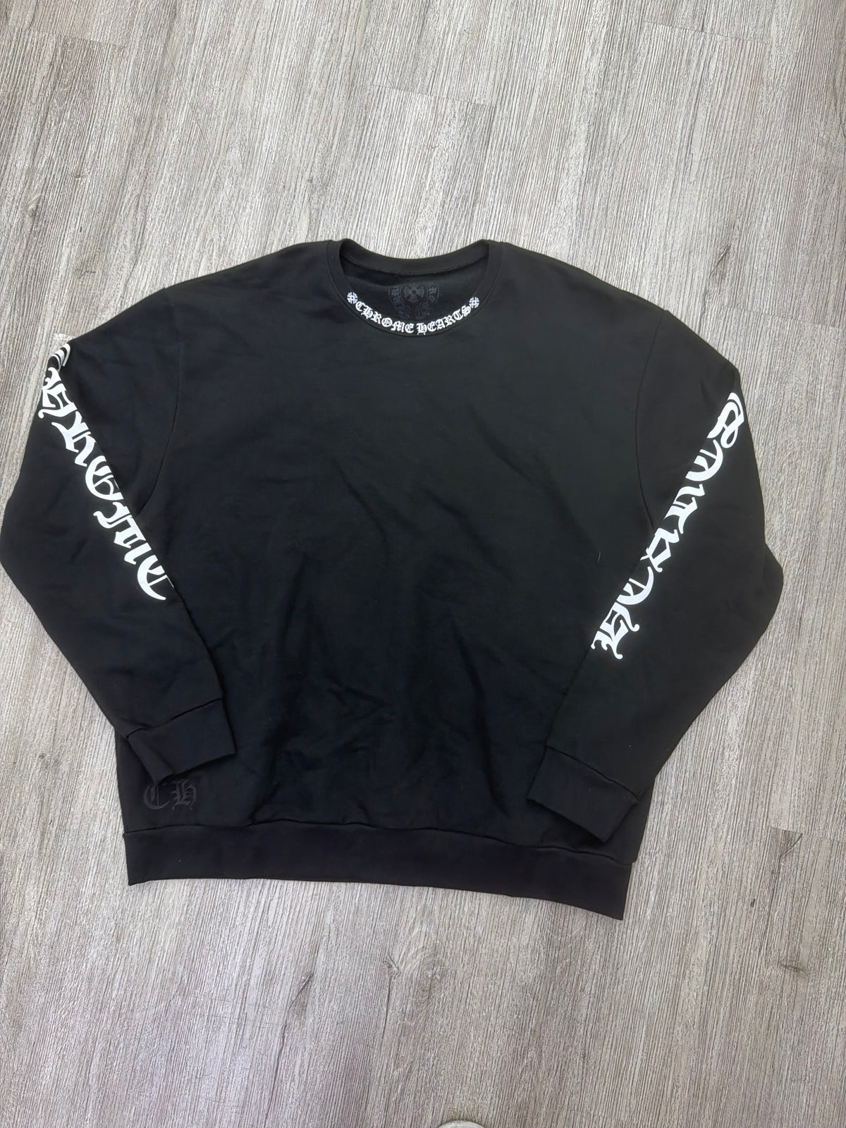 Chrome Hearts Neck Logo Crewneck Black