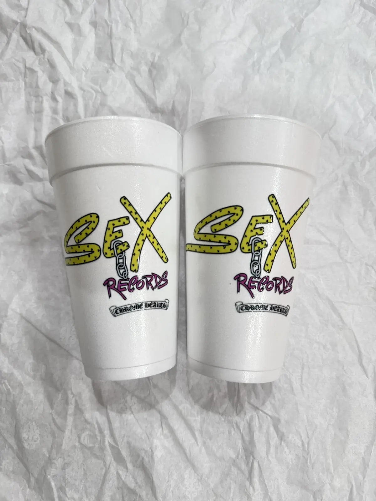 Chrome hearts Sex Records Styrofoam Cup