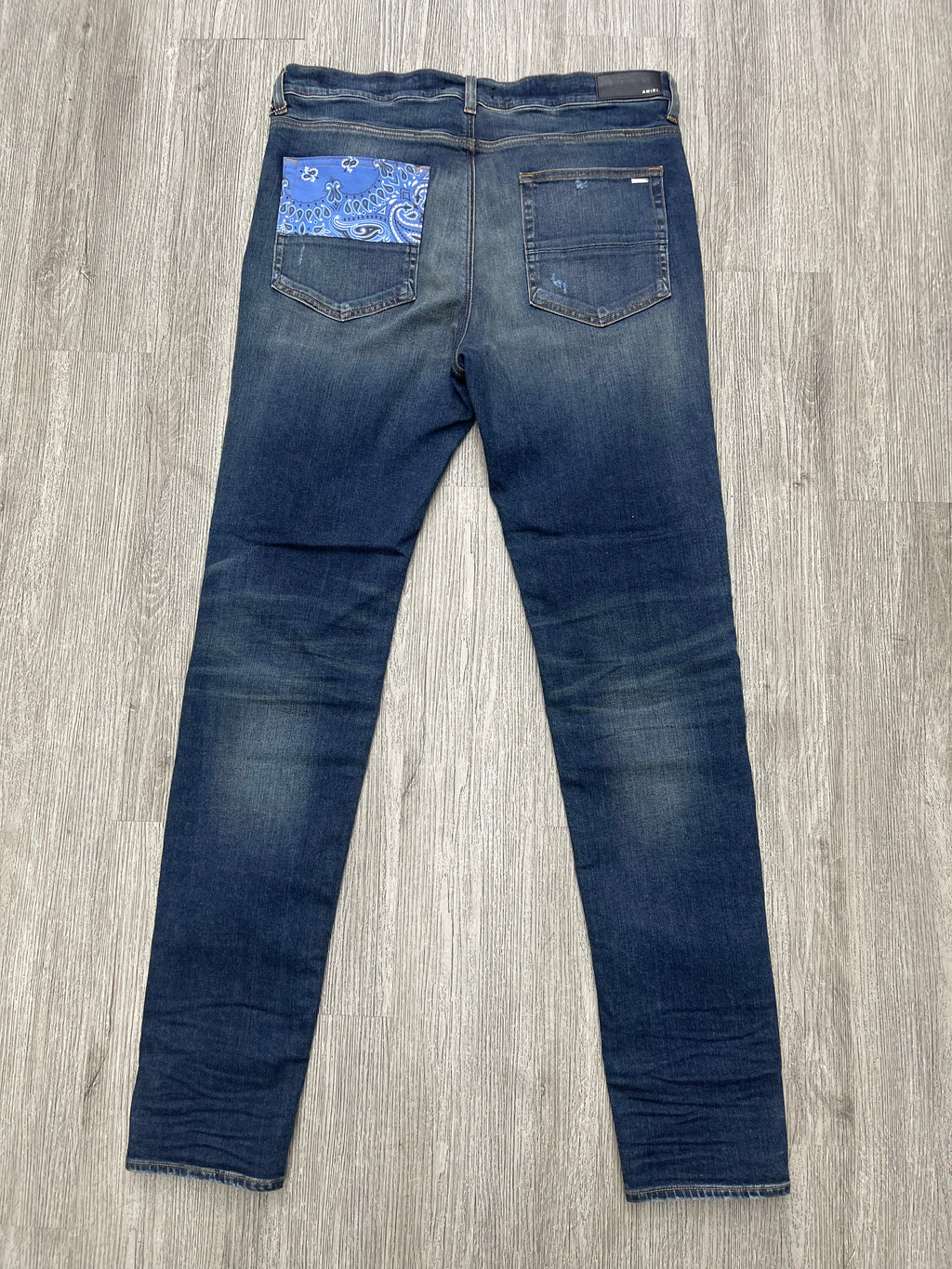 Amiri Vintage Bandana Jeans (Blue)