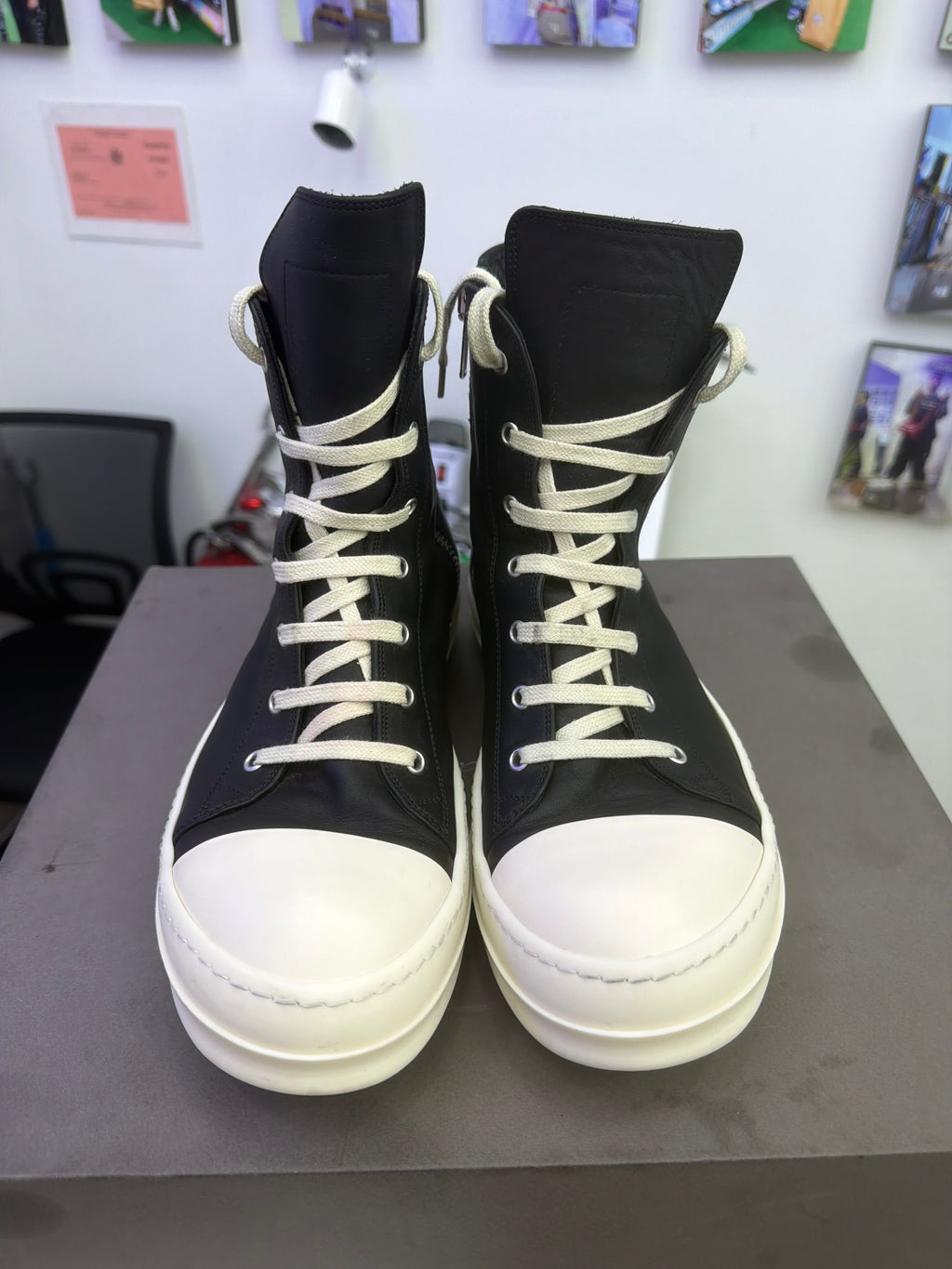 Rick Owens Hightop Ramones (Black)