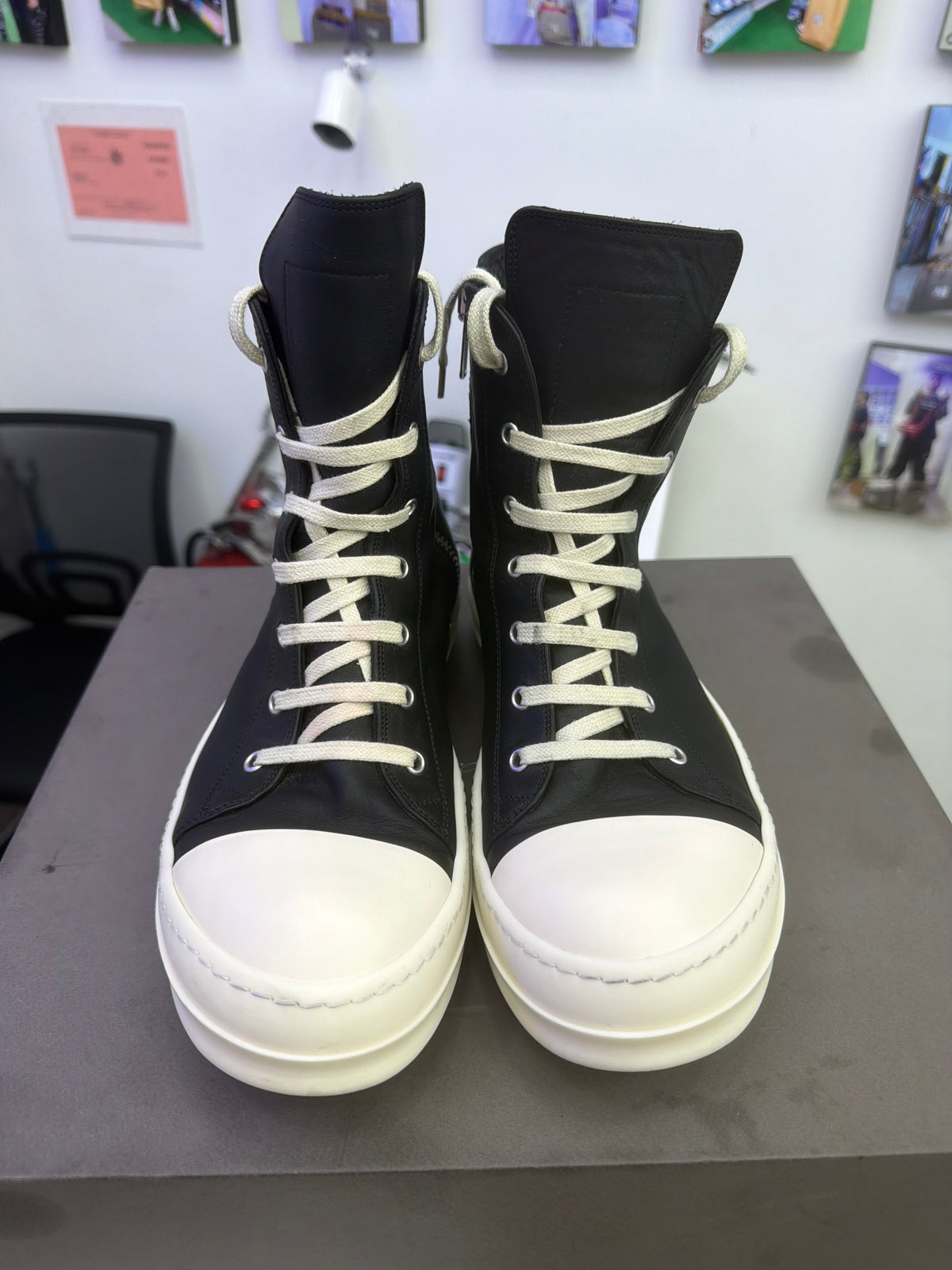 Rick Owens Hightop Ramones (Black)