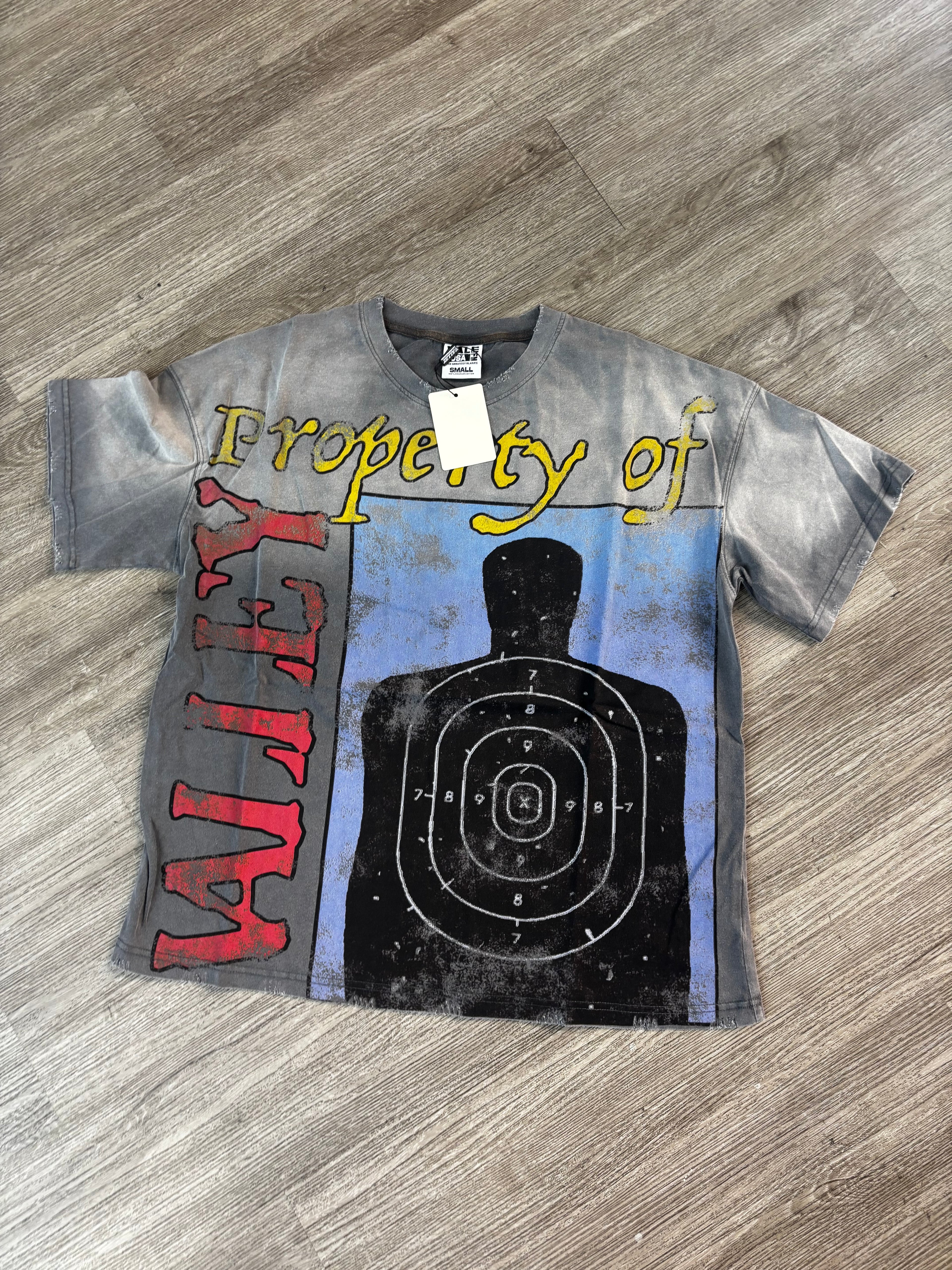 Vale lives shooting target tee grey