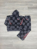 Mattyboy Flame Sweatsuit (Black/Grey)