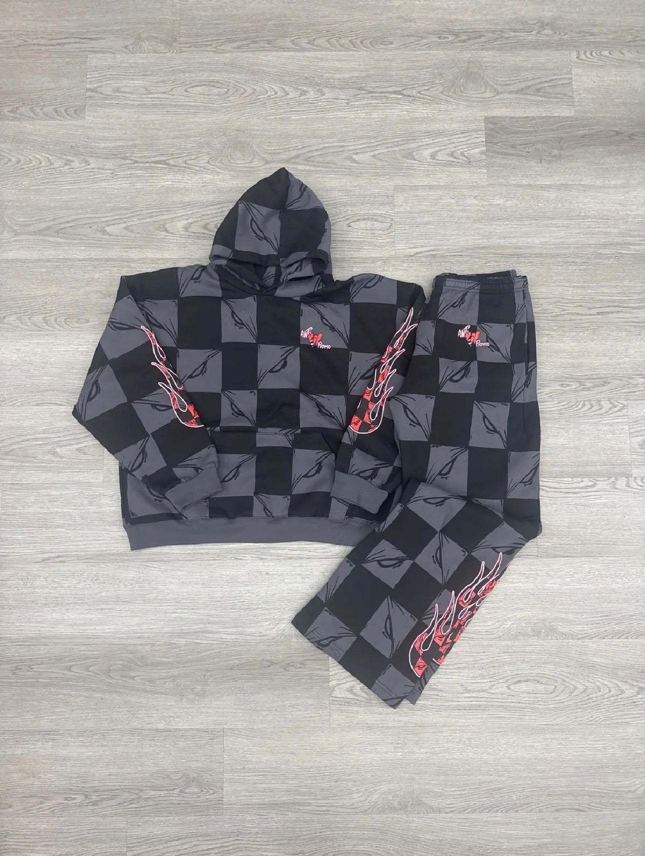Mattyboy Flame Sweatsuit (Black/Grey)