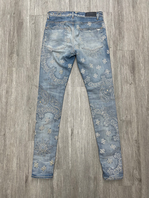 Amiri Paisley Jeans (Blue)