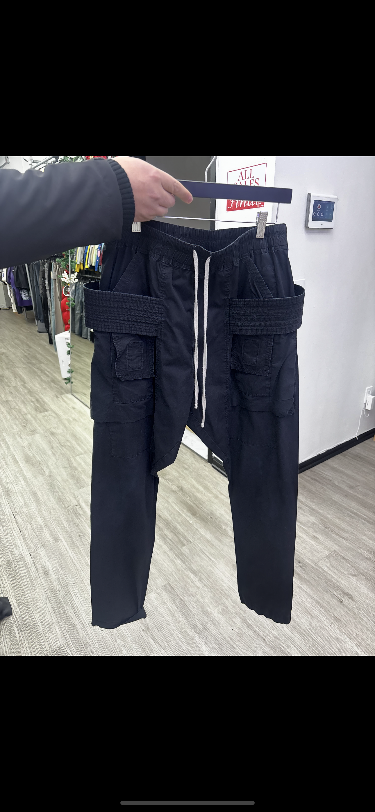 Rick Owens cargo pants black