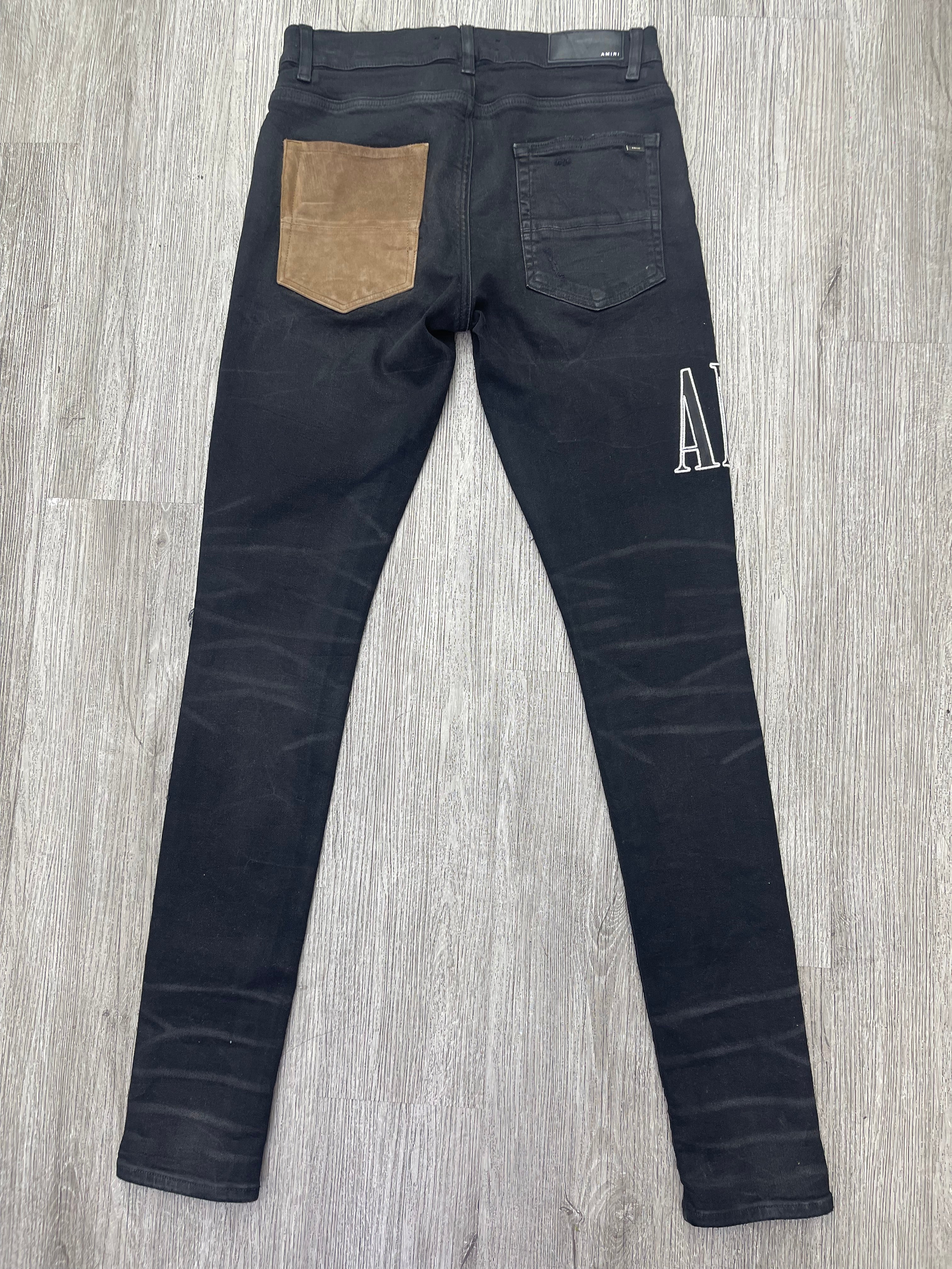 Amiri Art Logo jeans black
