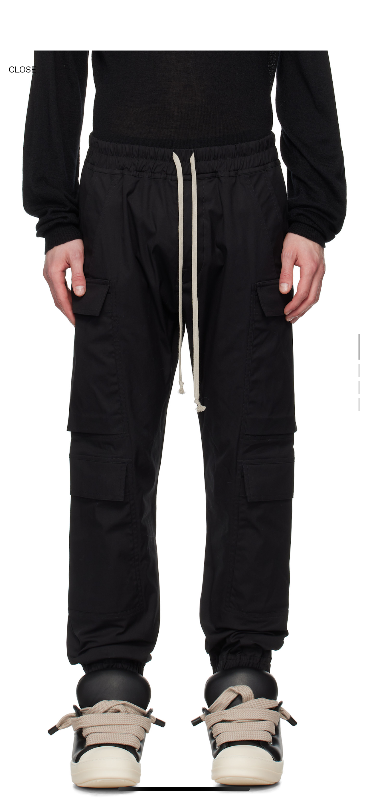 Rick Owens “Mega Cargo” pants (Black)