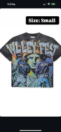 Vale lives bling graffiti tee black