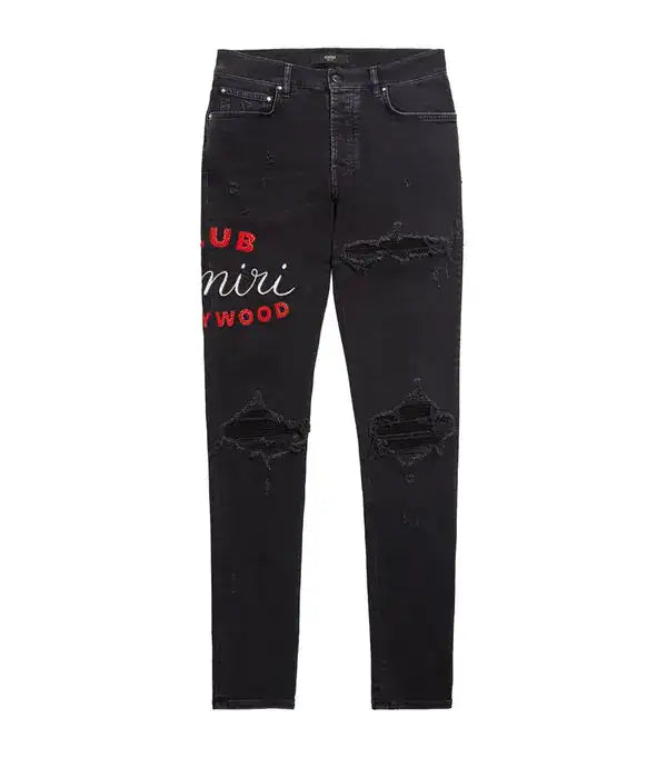 Amiri Hollywood Jean (Black/Red)