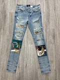 Amiri Scarves Jeans Blue PO