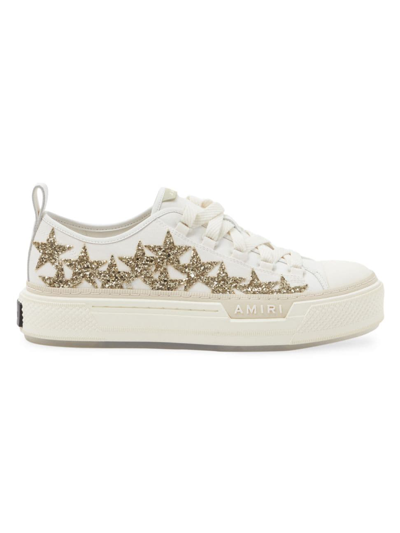 Amiri Lowtop Gold Glitter