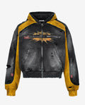 Vale Khalifa Zip Up Hoodie (Black/Yellow)