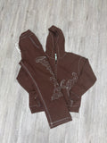 Godspeed Stitch Logo Sweatsuit Brown