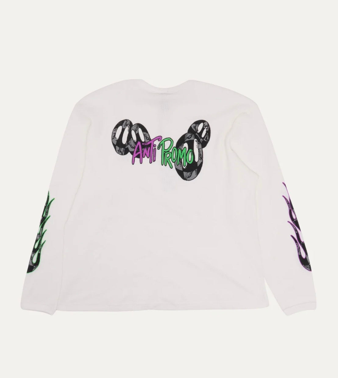 Mattyboy Thermal Longsleeve (White/Green/Purple) Flame