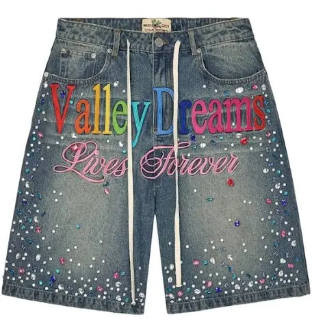 Vale “ice Cream” Denim short (Blue)