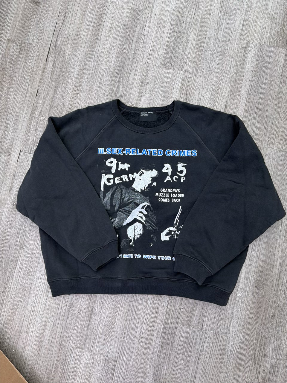 Enfants riches deprimes “Related Crime” crewneck (Black)