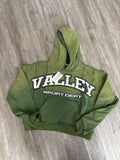 Vale lives hoodie knitted details green